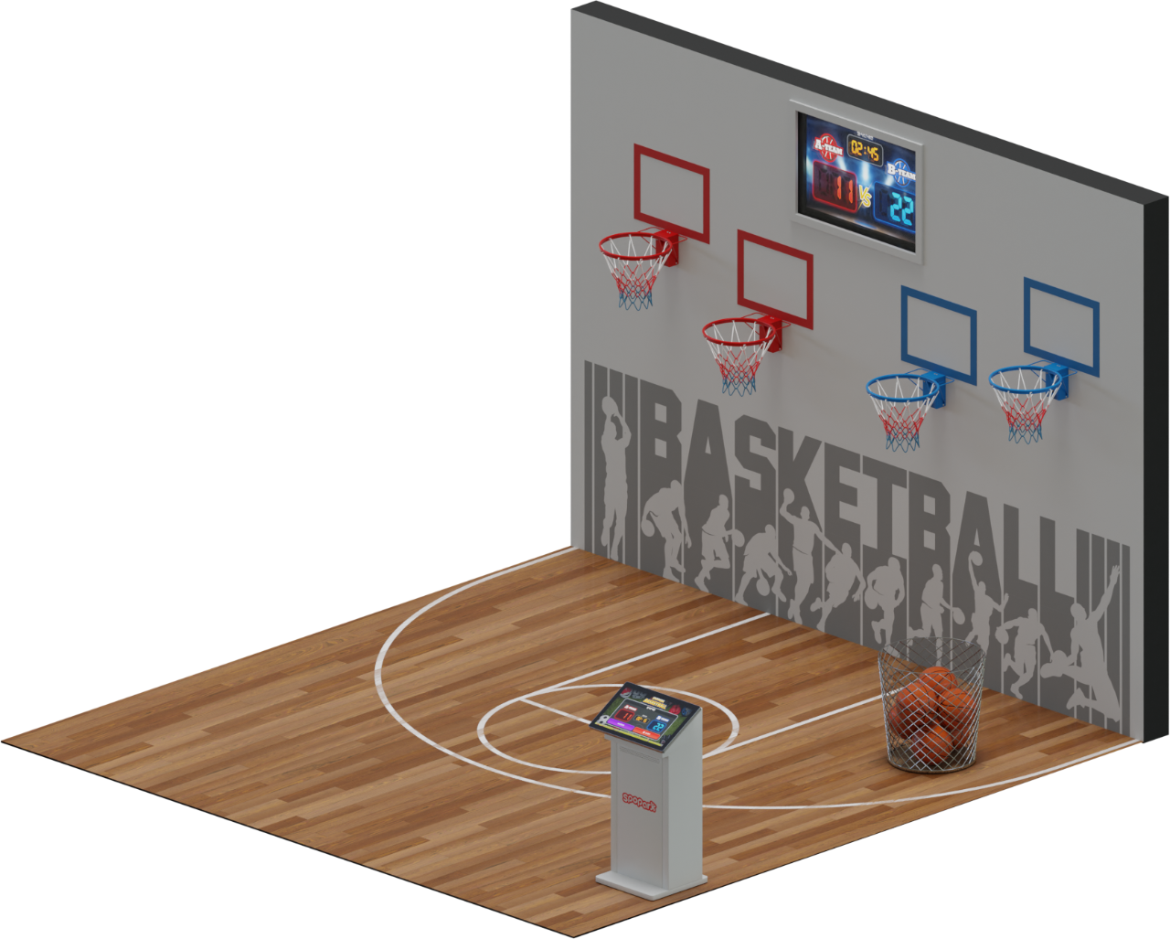 스마트 농구(벽면설치형)